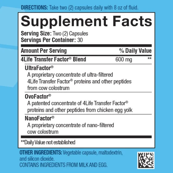 4Life Transfer Factor Tri Factor Formula - Respaldo inmune - Image 3